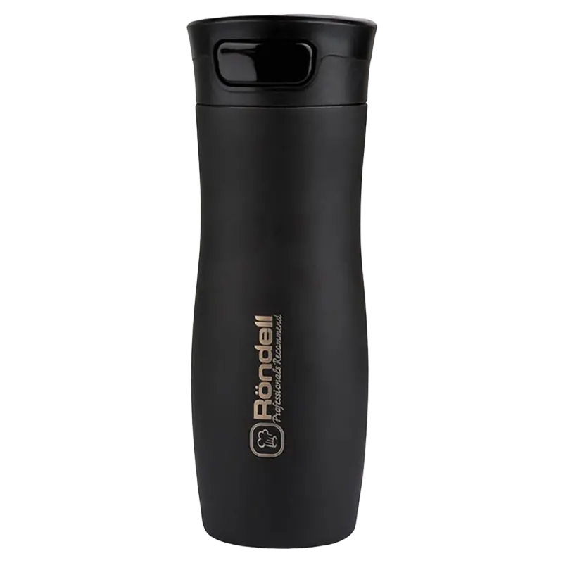 Cană termos Rondell RDS-836, 0,4L, Negru