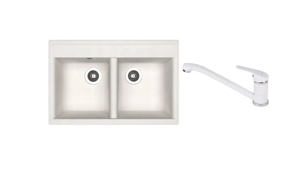 НАБОР мойка Dr Gans Astra 780 + SanDonna F 1066 белый