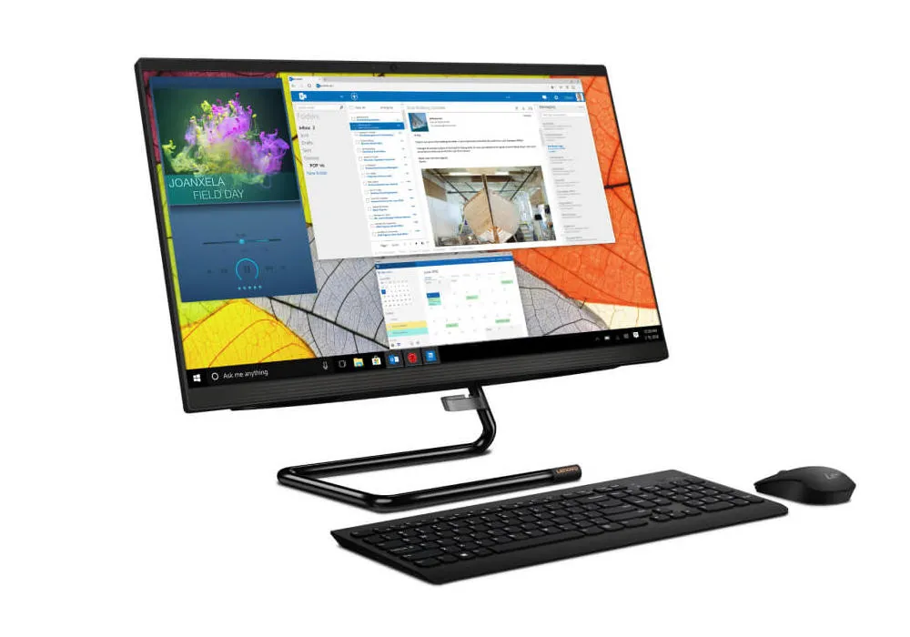 Computer All-in-One Lenovo IdeaCentre AIO 3 24ALC6, 23,8", AMD Ryzen 5 5500U, 8GB/256GB, Fără SO, Negru