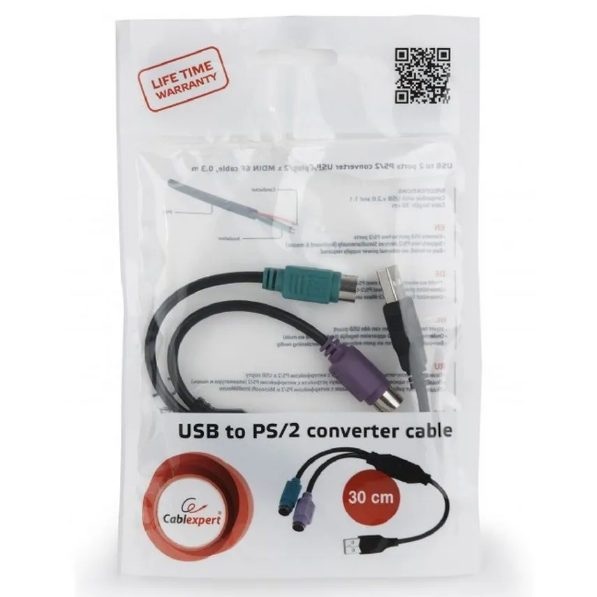 USB-адаптер Cablexpert UAPS12-BK, Чёрный