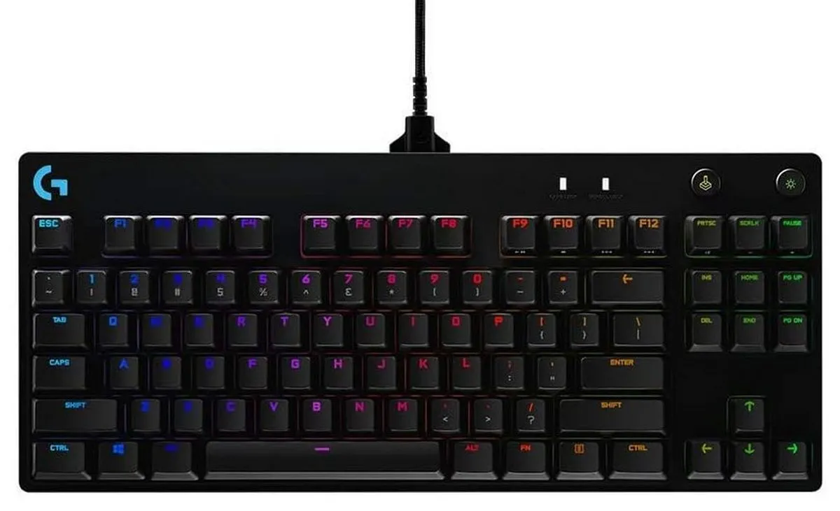 Клавиатура Logitech G Pro, Проводное, Чёрный