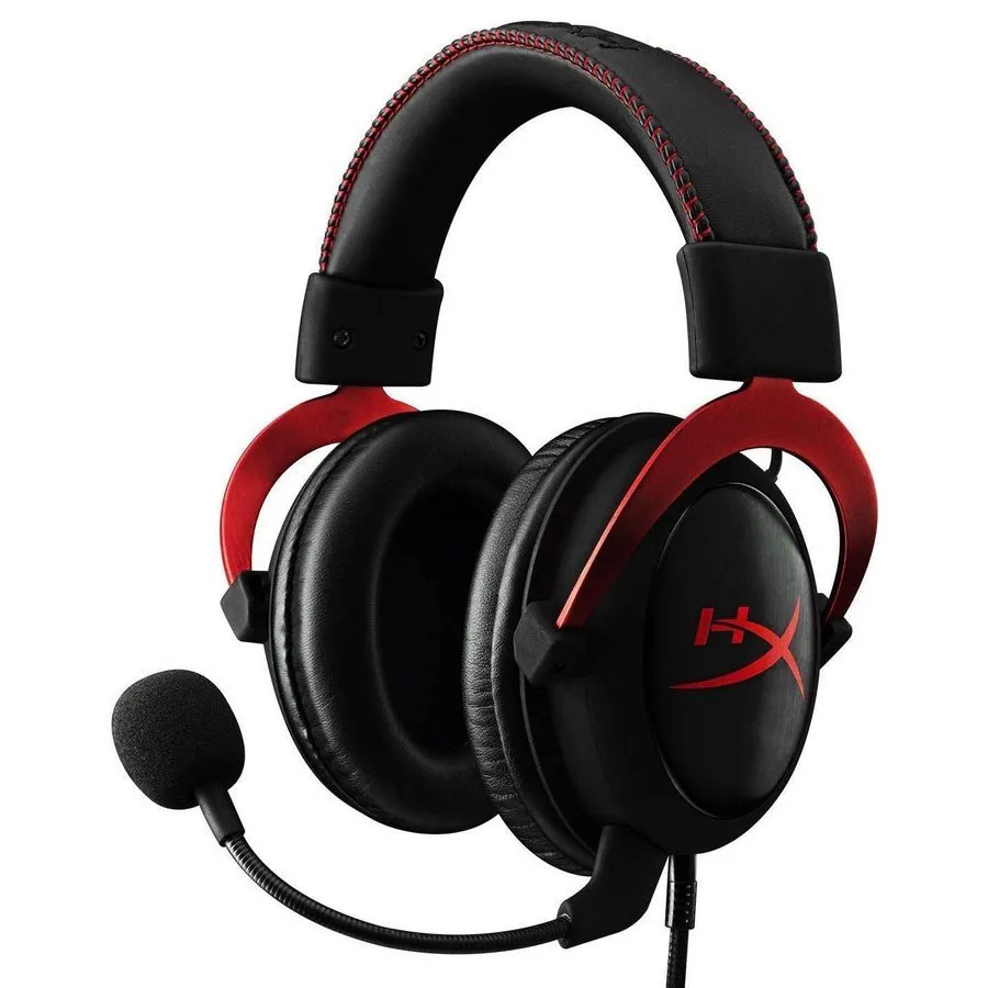 Căști gaming HyperX Cloud II, Cu fir, Negru/Roșu