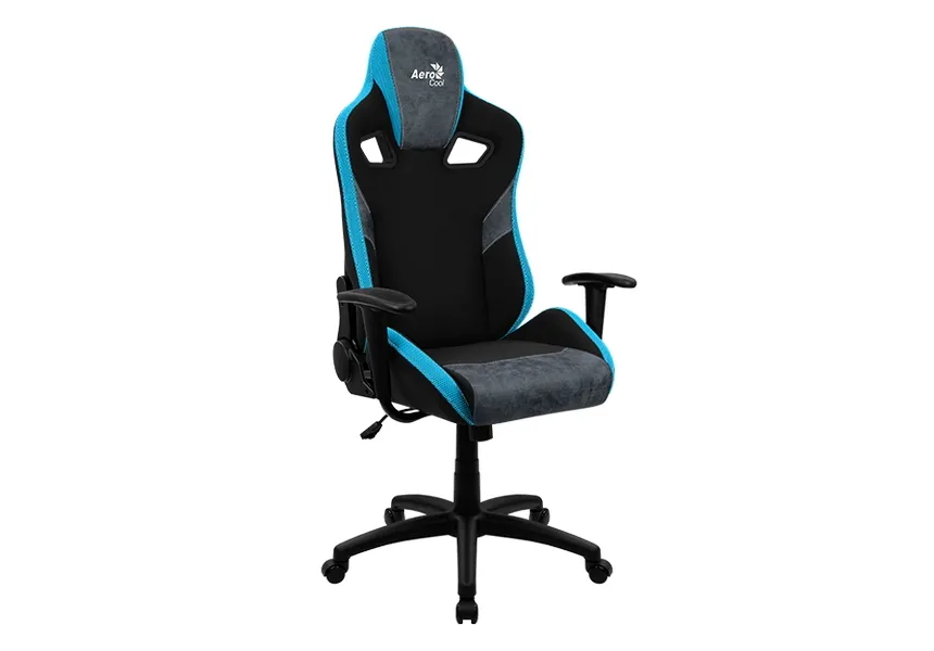 Gaming Chair AeroCool COUNT Steel Blue, User max load up to 150kg / height 165-180cm