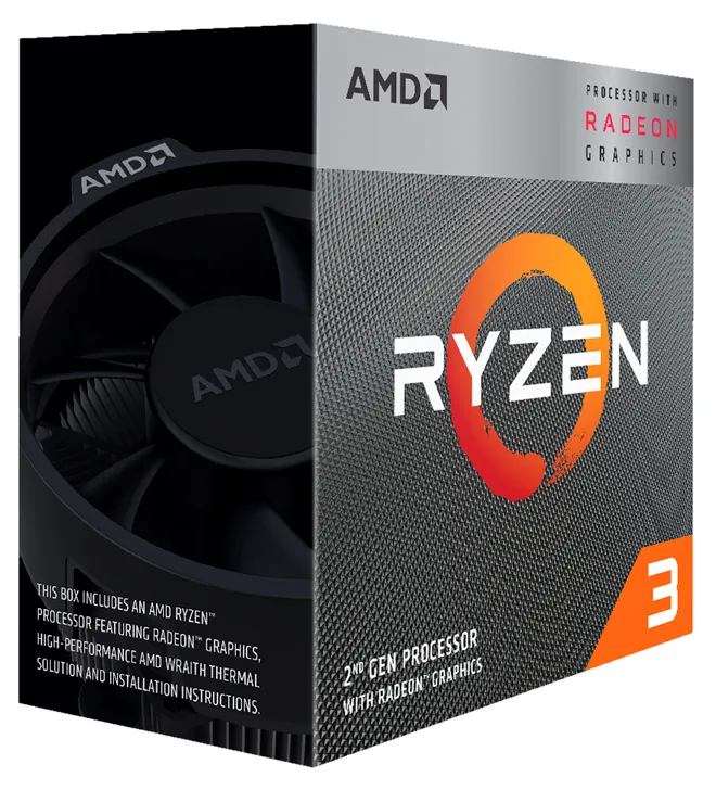 APU AMD Ryzen 3 3200G (3.6-4.0GHz, 4C/4T,L2 2MB,L3 4MB,12nm, Vega 8 Graphics, 65W), Socket AM4, Box