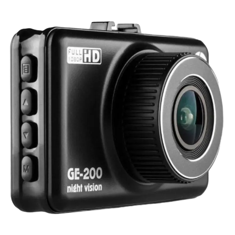 Cameră auto DVR Globex GE-200nv, Full-HD 1080P, Negru