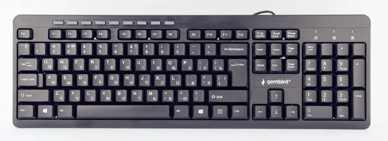 Tastatură Gembird KB-UM-106-RU, Cu fir, Negru