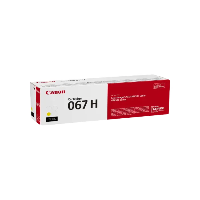 Cartuș pentru imprimantă Canon Laser Cartridge CRG-067H, Yellow, Galben
