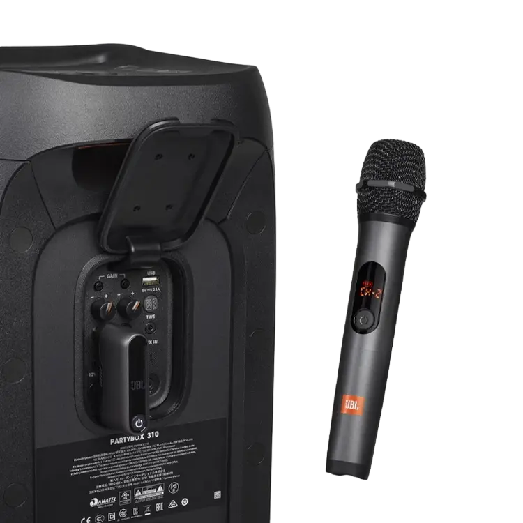 Микрофон для живого исполнения JBL JBLWIRELESSMIC, Беспроводной, Чёрный