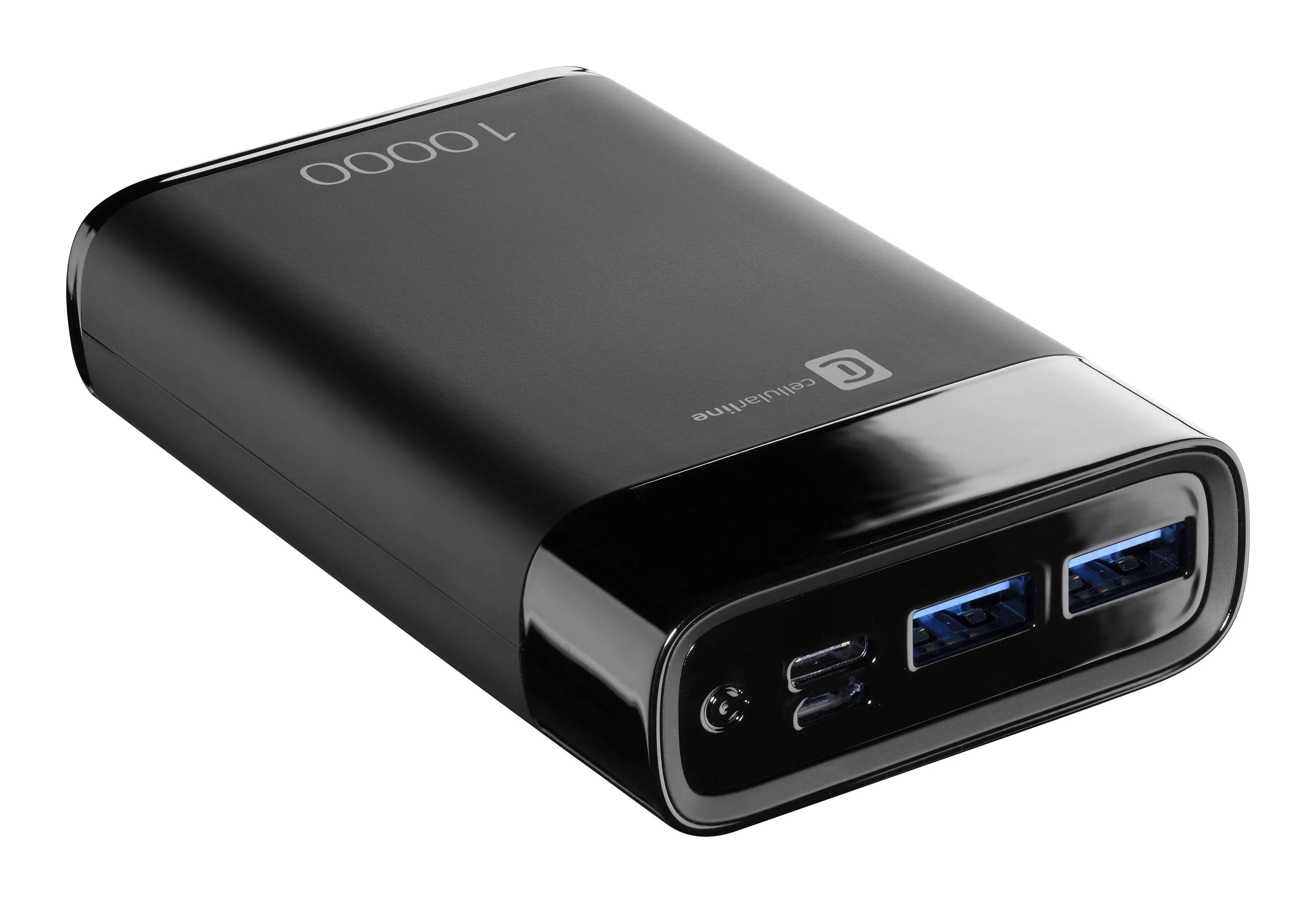 Acumulator extern Cellularline FreePower MANTA 10000, 10mAh, Negru