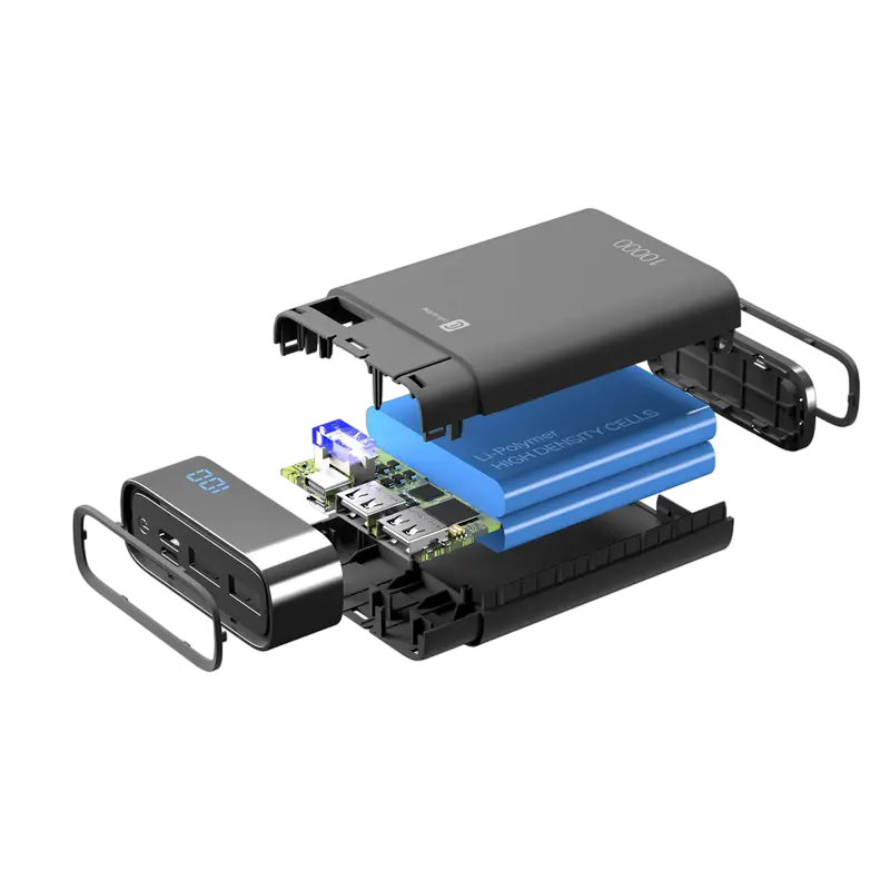 Acumulator extern Cellularline FreePower MANTA 10000, 10mAh, Negru