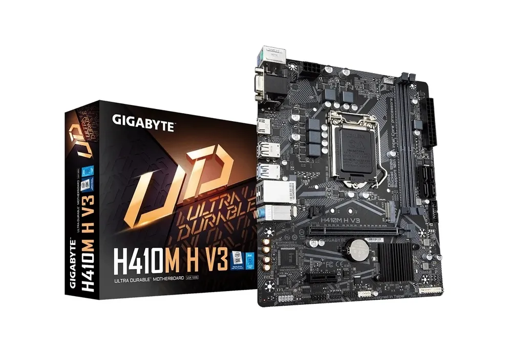 Материнская плата Gigabyte H410M H V3, LGA1200, Intel H510, Micro-ATX