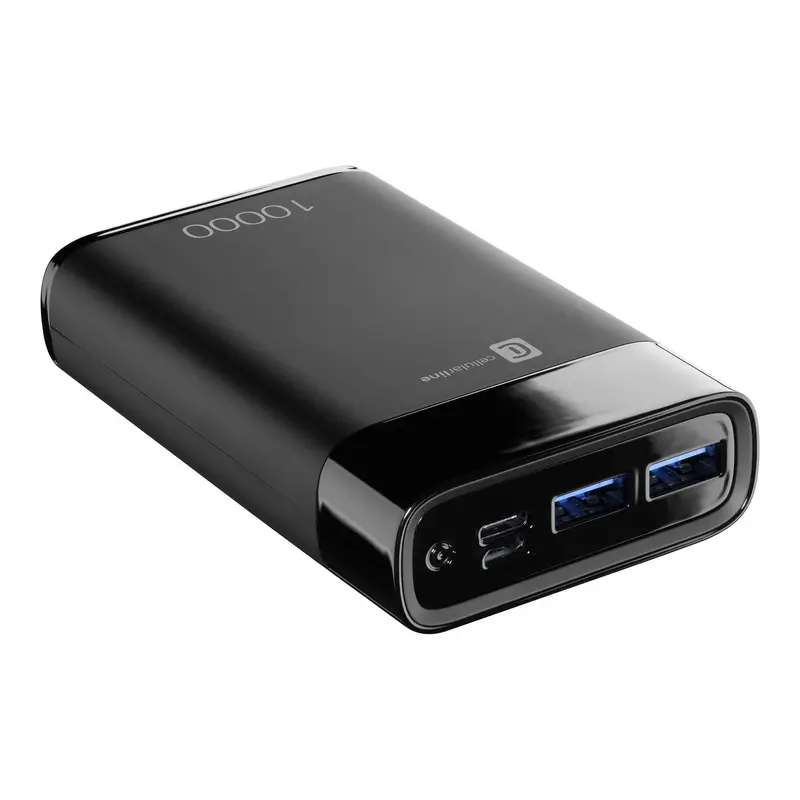Acumulator extern Cellularline FreePower MANTA 10000, 10mAh, Negru