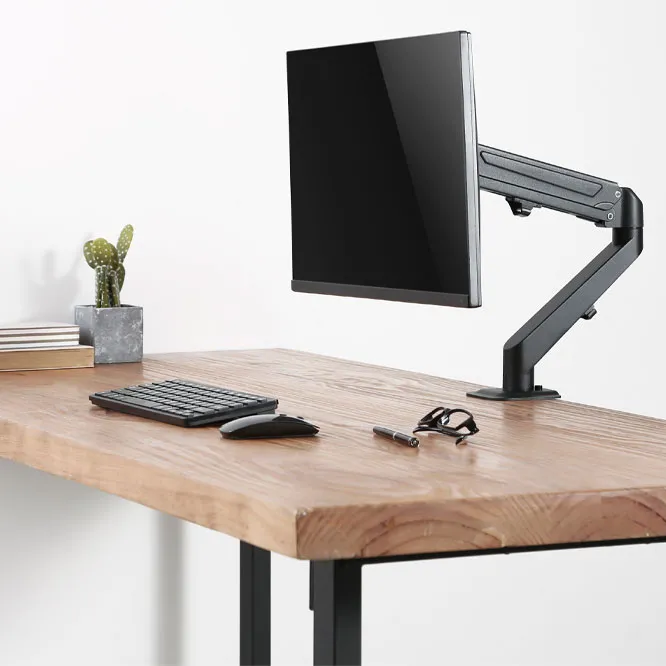 Suport birou pentru monitoare BRATECK LDT25-C012, Negru