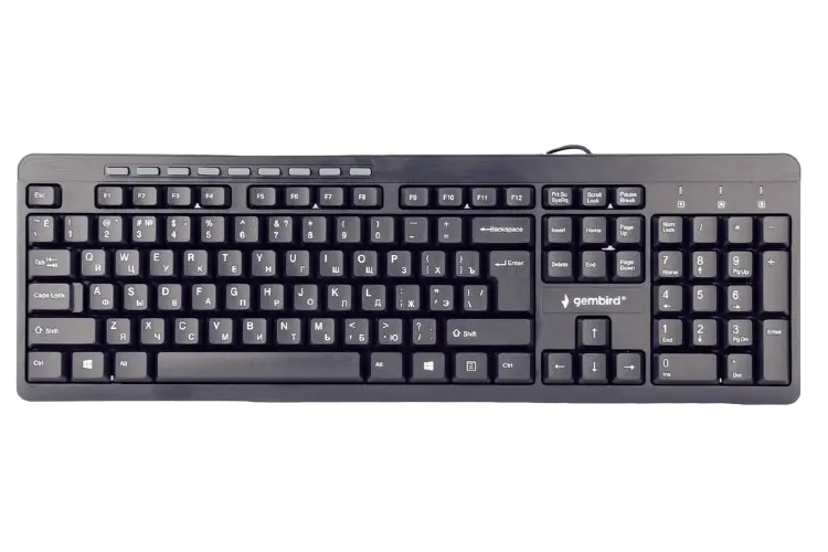 Tastatură Gembird KB-UM-106-RU, Cu fir, Negru