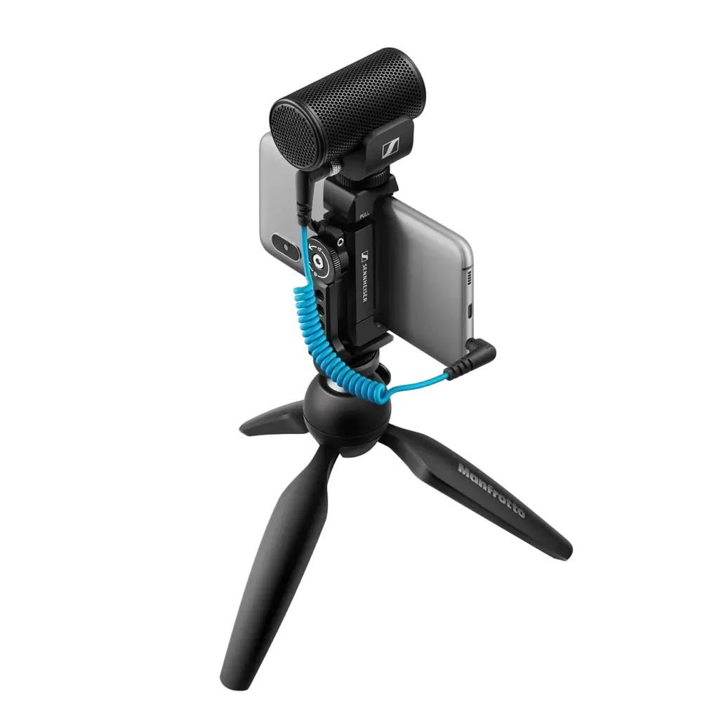 Портативный записывающий микрофон Sennheiser MKE 200, Проводной аналоговый, Чёрный