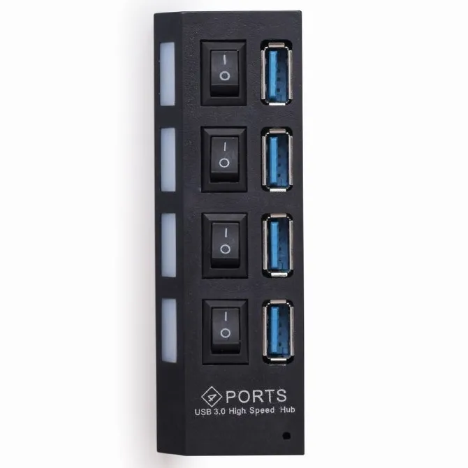 Adaptor Hub Gembird UHB-U3P4-22, Negru