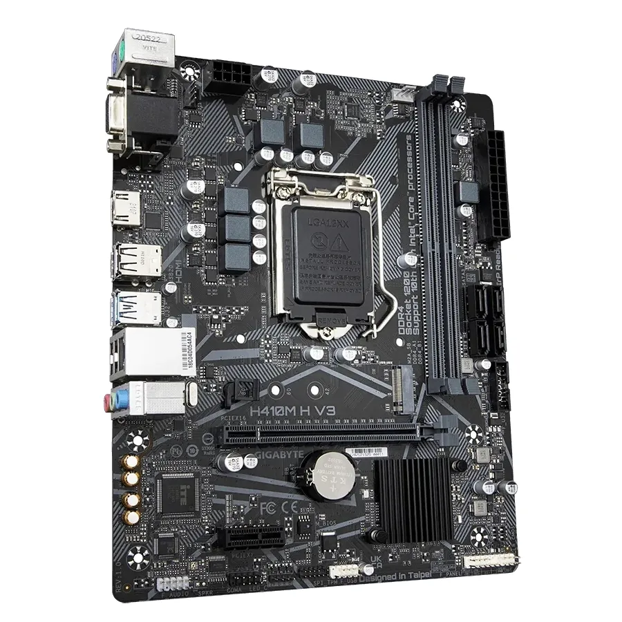 Материнская плата Gigabyte H410M H V3, LGA1200, Intel H510, Micro-ATX