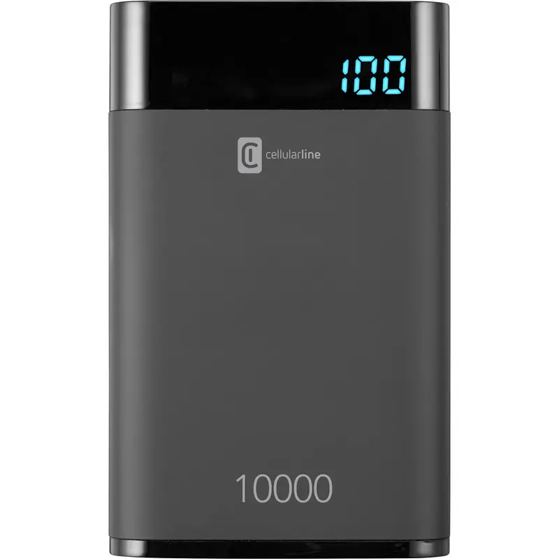 Acumulator extern Cellularline FreePower MANTA 10000, 10mAh, Negru