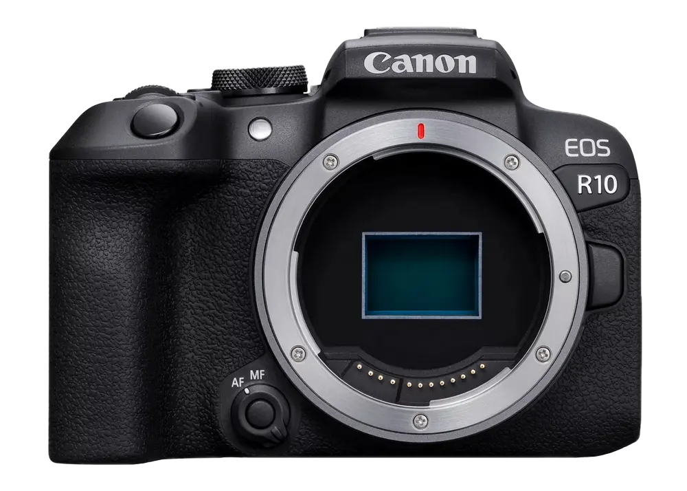 Aparat Foto Mirrorless Canon EOS R10 + RF-S 18-45 IS STM & Adapter, Negru