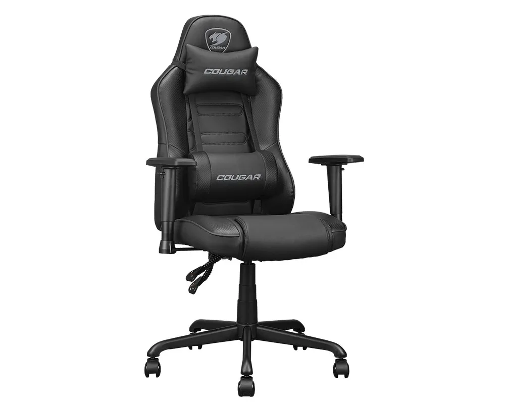 Scaun Gaming Cougar Fusion S, PVC Piele, Negru