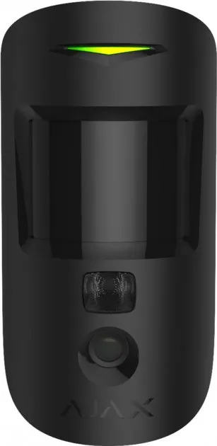 Detector de mișcare Ajax MotionCam, Negru