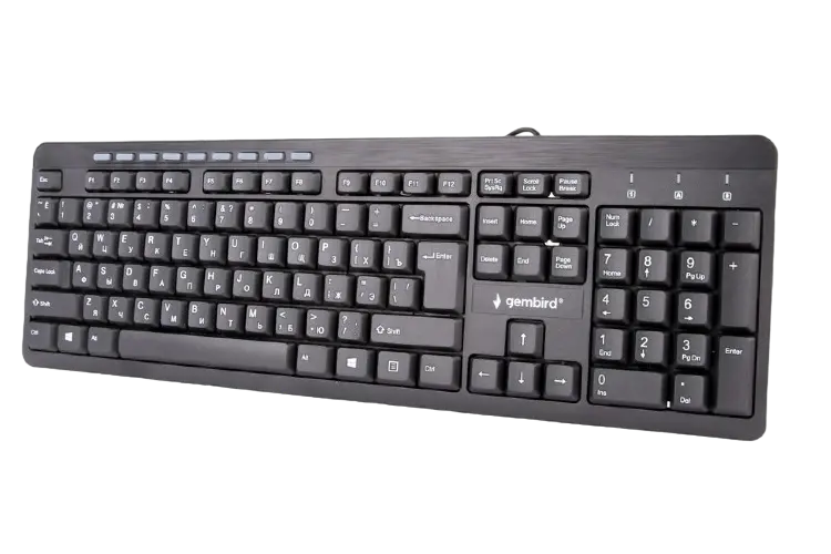 Tastatură Gembird KB-UM-106-RU, Cu fir, Negru