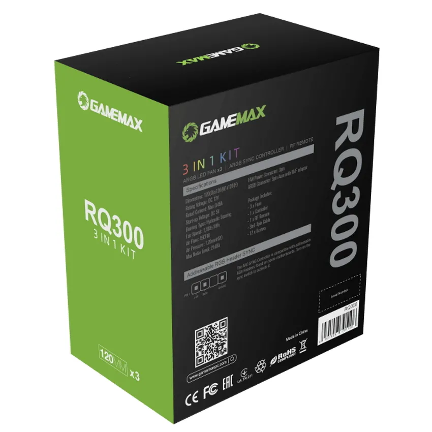 Ventilator PC Gamemax RQ300, 120 mm