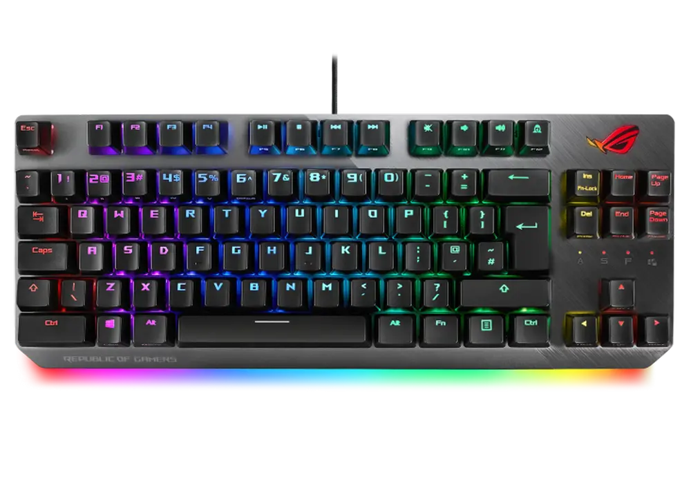 Клавиатура ASUS ROG Strix Scope TKL, Проводное, Чёрный