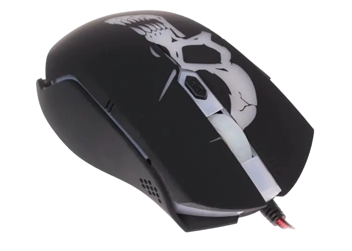 Клавиатура, мышь и коврик для мыши QUMO Axe Strike, Проводное, Черный/Красный