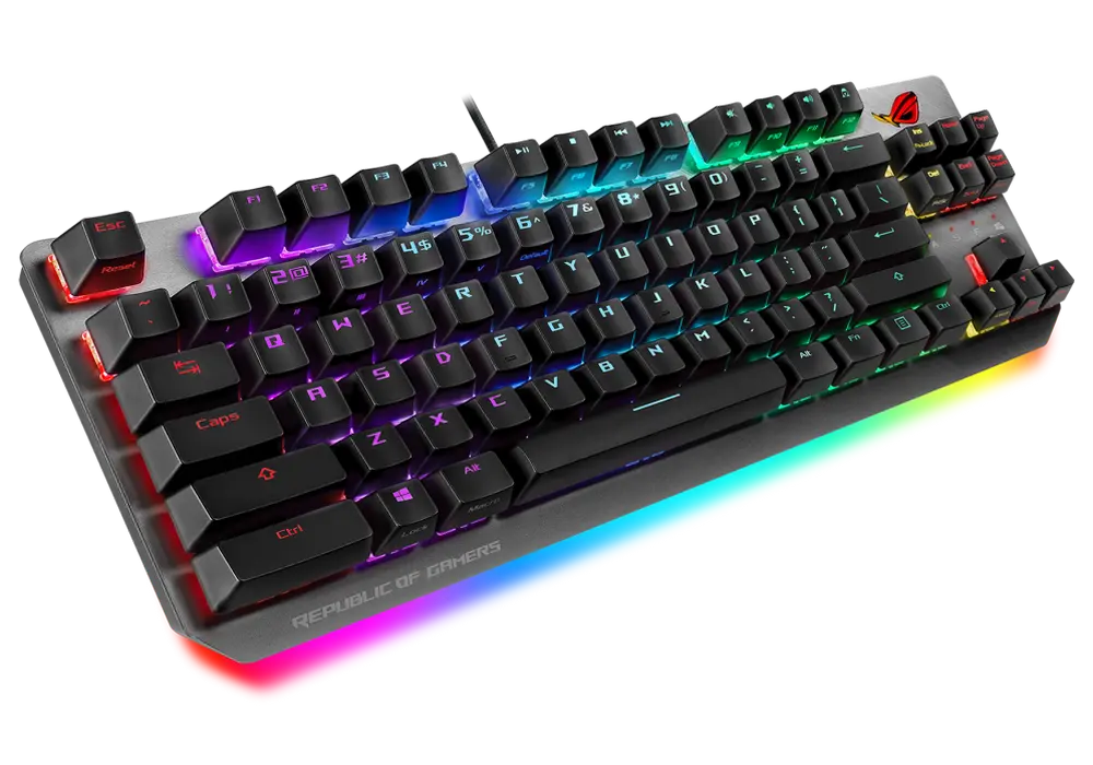 Клавиатура ASUS ROG Strix Scope TKL, Проводное, Чёрный