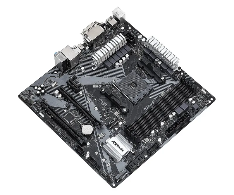 Материнская плата ASRock B450M PRO4-F R2.0, AM4, AMD B450, Micro-ATX