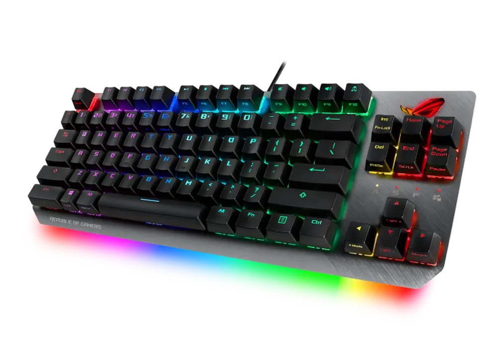 Клавиатура ASUS ROG Strix Scope TKL, Проводное, Чёрный