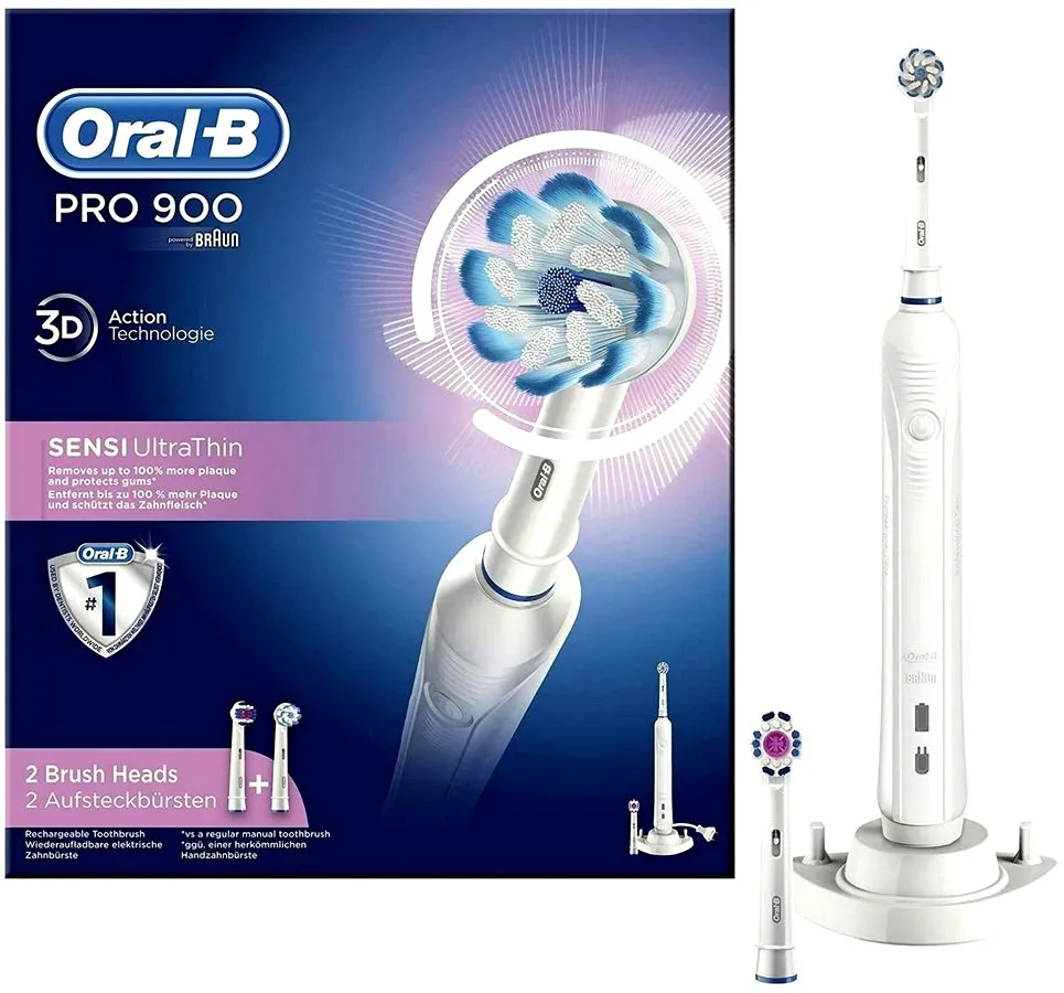 Электрическая зубная щетка Oral-B PRO 900 Sensitive, Белый