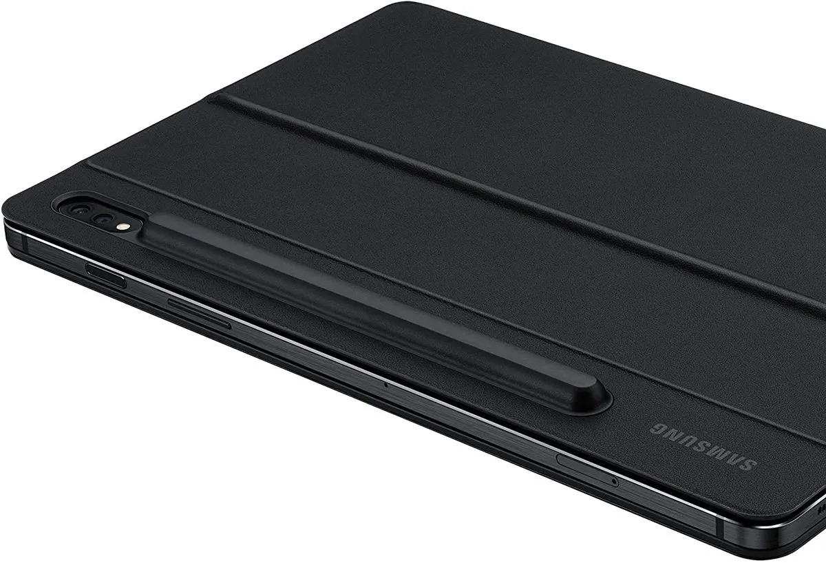 Husă pentru tabletă Samsung Galaxy Tab S7 Book Cover Keyboard, 11", Poliuretan, Negru