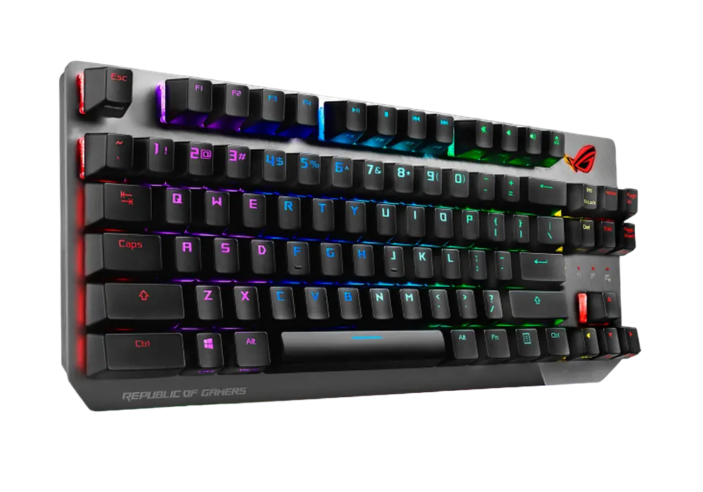 Клавиатура ASUS ROG Strix Scope TKL, Проводное, Чёрный