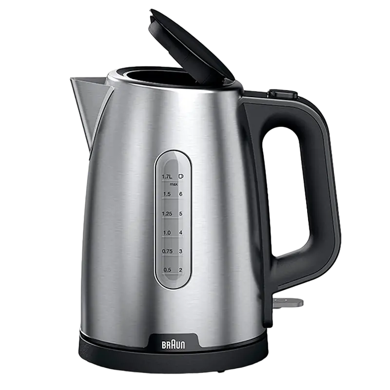 Электрочайник Braun WK1500 BK, Черный | Нержавеющая сталь