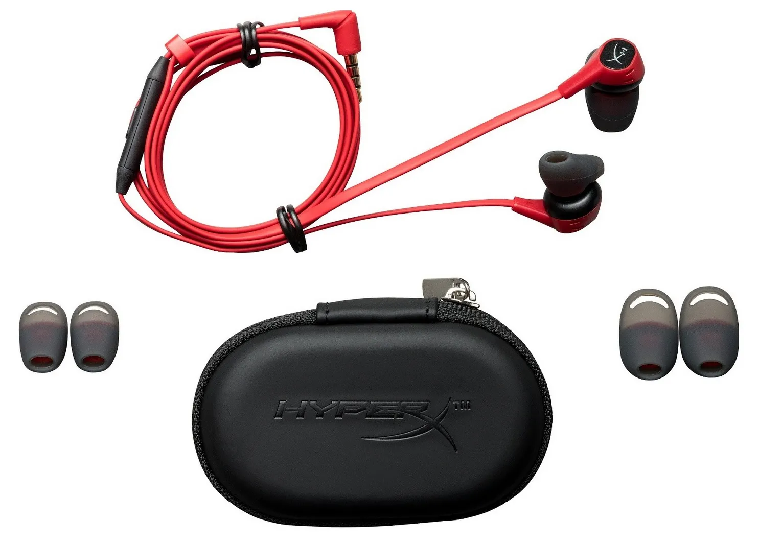 Căști gaming HyperX Cloud Earbuds, Cu fir, Roșu