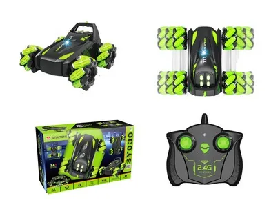 Jucărie cu telecomandă SY Drift Stunt Car, 1:12, Negru (SY030)