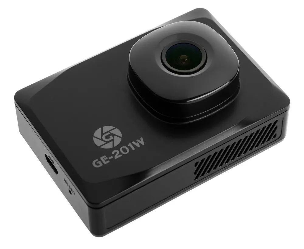 Cameră auto DVR Globex GE-201w, 2304 x 1296, Negru