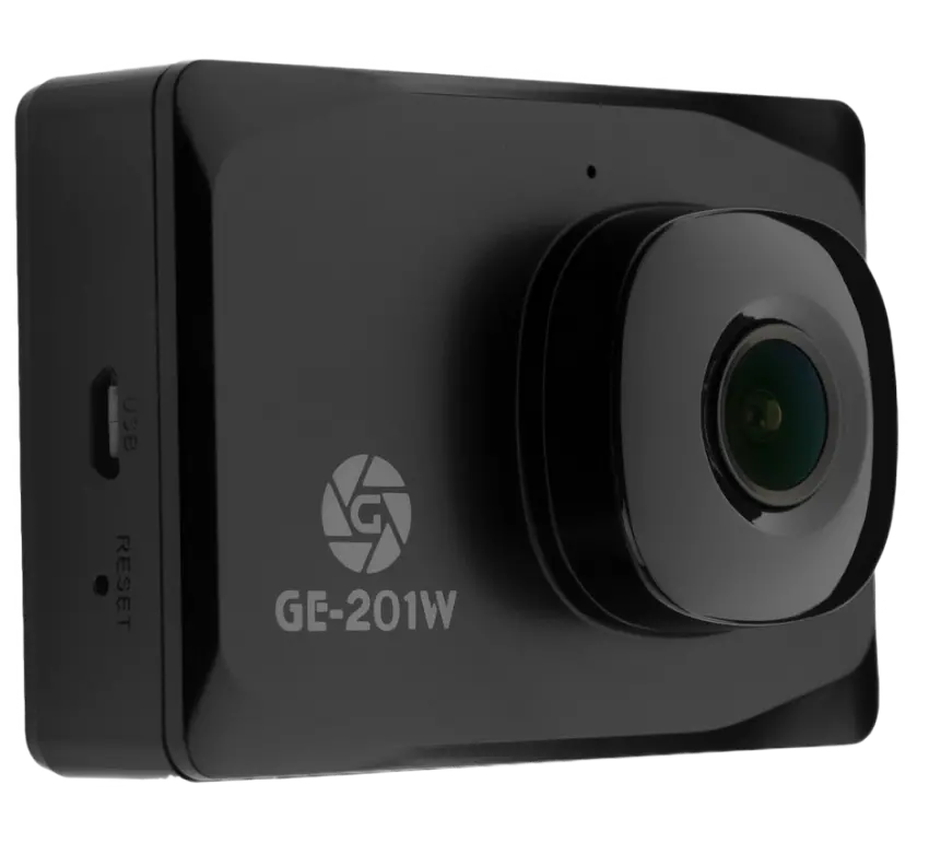 Cameră auto DVR Globex GE-201w, 2304 x 1296, Negru