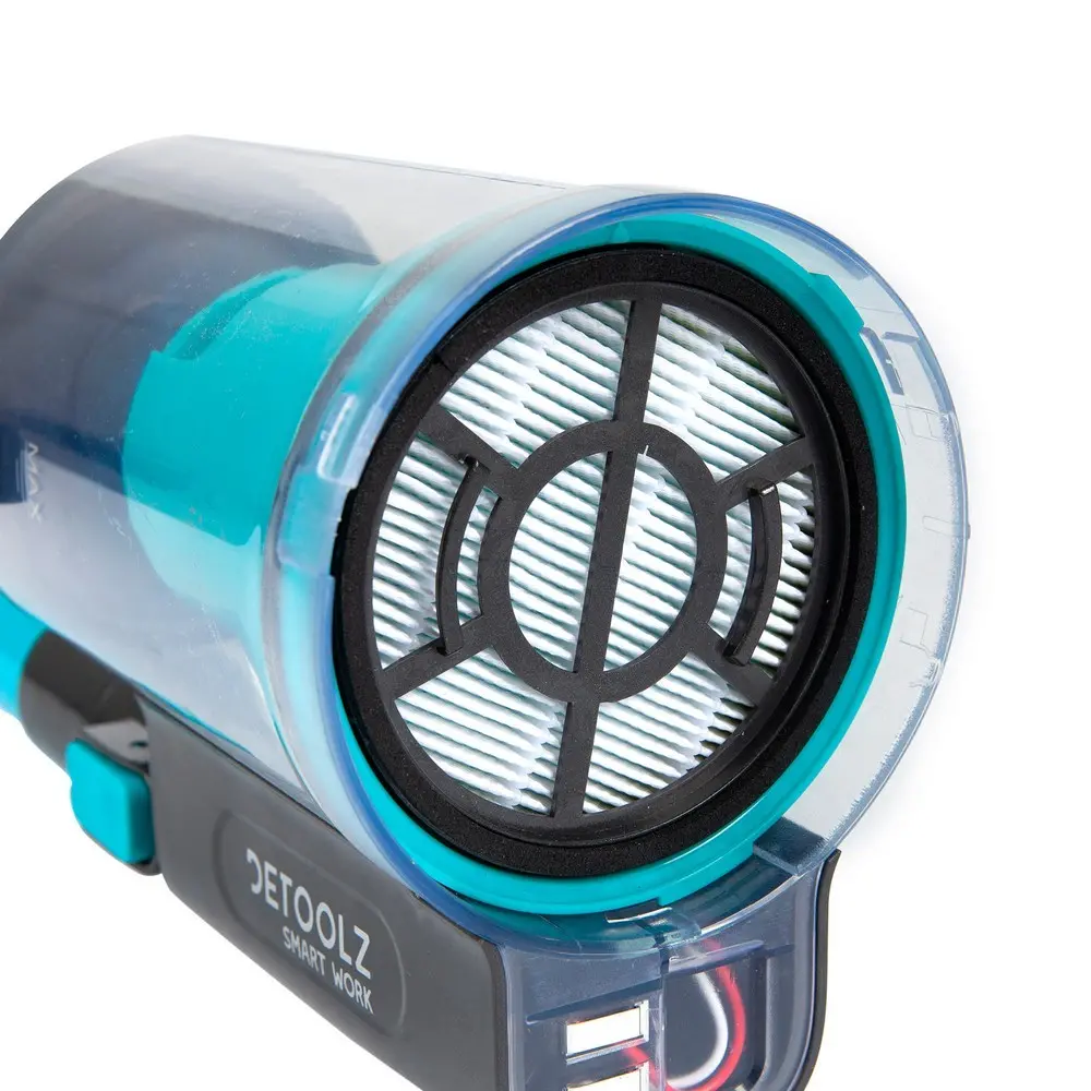 Пылесос с аккумулятором Detoolz 120W, 0,8L 2200mAh