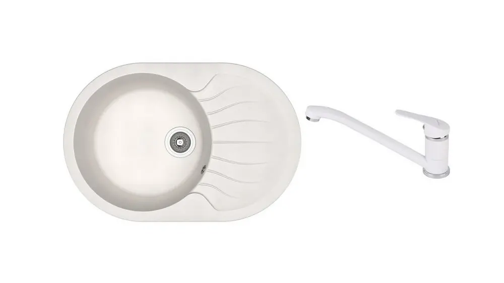 НАБОР мойка Dr Gans Berta 760 + SanDonna F 1066 белый