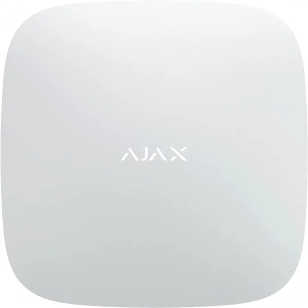 Panou inteligent de control al alarmei Ajax Hub 2 Plus, Alb