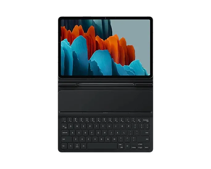 Husă pentru tabletă Samsung Galaxy Tab S7 Book Cover Keyboard, 11", Poliuretan, Negru