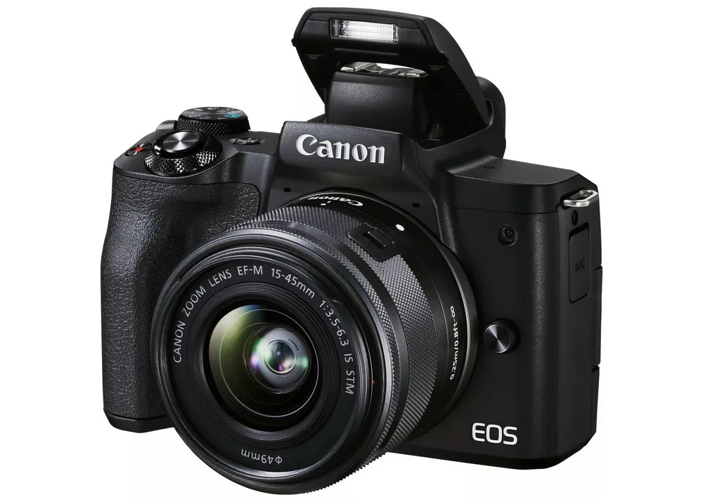 Aparat Foto Mirrorless Canon EOS M50 Mark II Vlogger Kit, Negru
