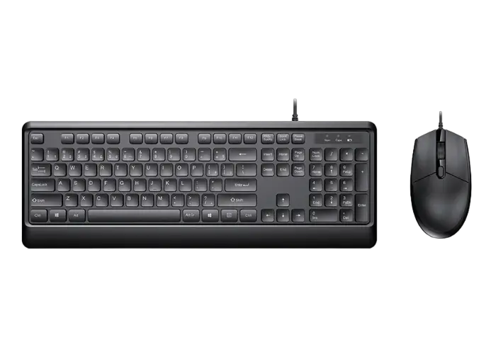 Keyboard & Mouse Sohoo KM102, Laser Engraving, Ultra-thin, 1200 dpi, 4 buttons, 1.8m, Black, USB