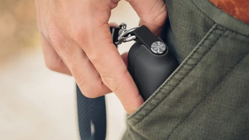 Чехол Moshi Pebbo - Airpods 3, Чёрный