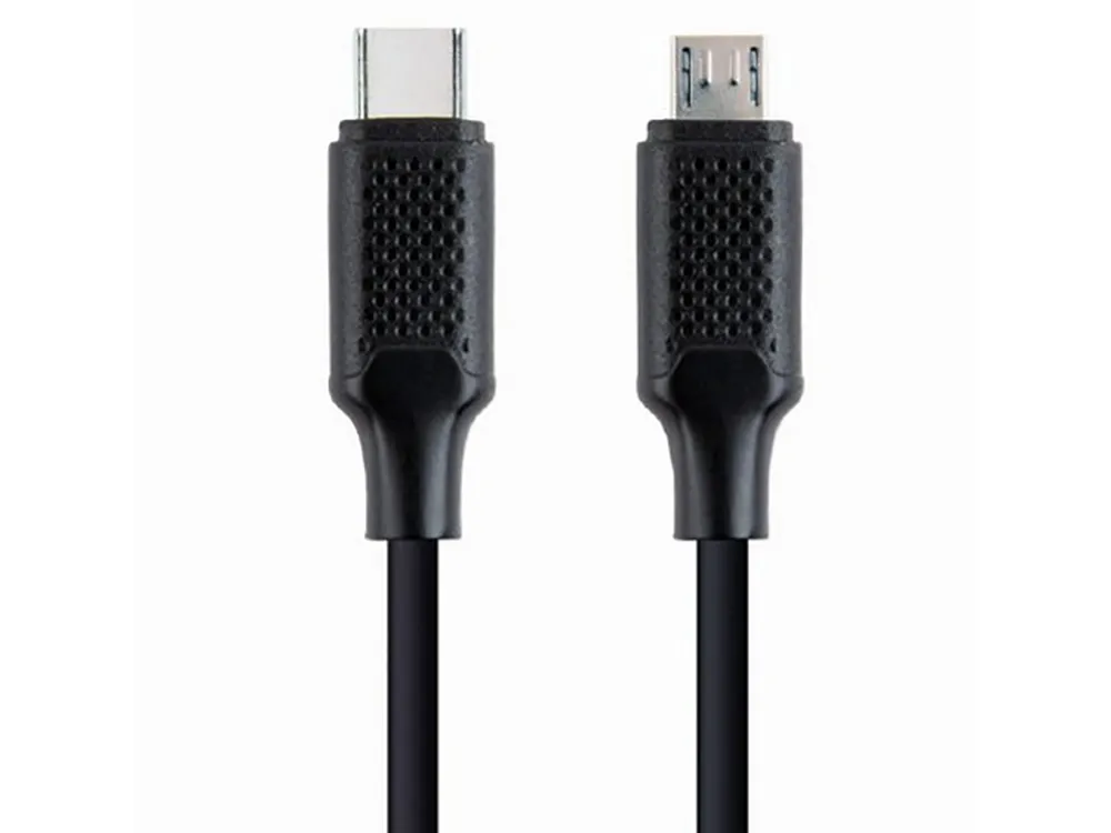  Blister Type-C/MicroUSB,  1.5 m, Cablexpert, Black