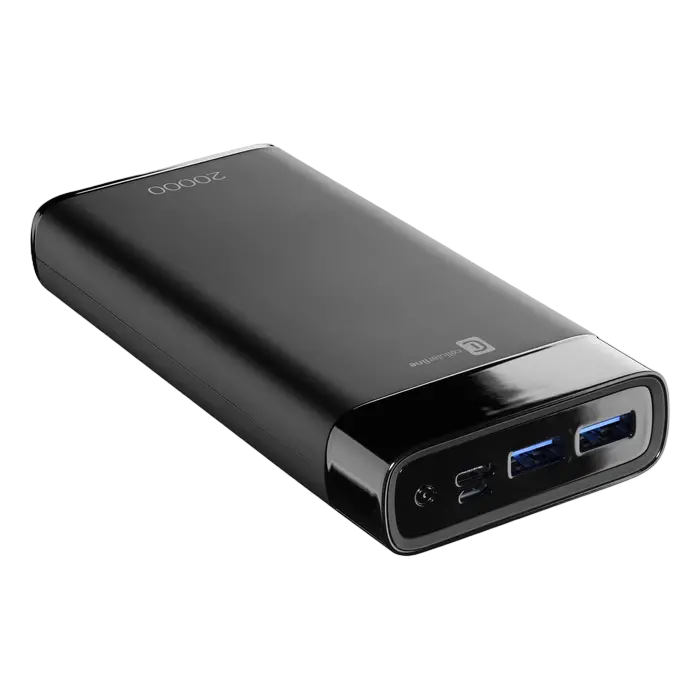 Acumulator extern Cellularline FreePower MANTA 20000, 20mAh, Negru