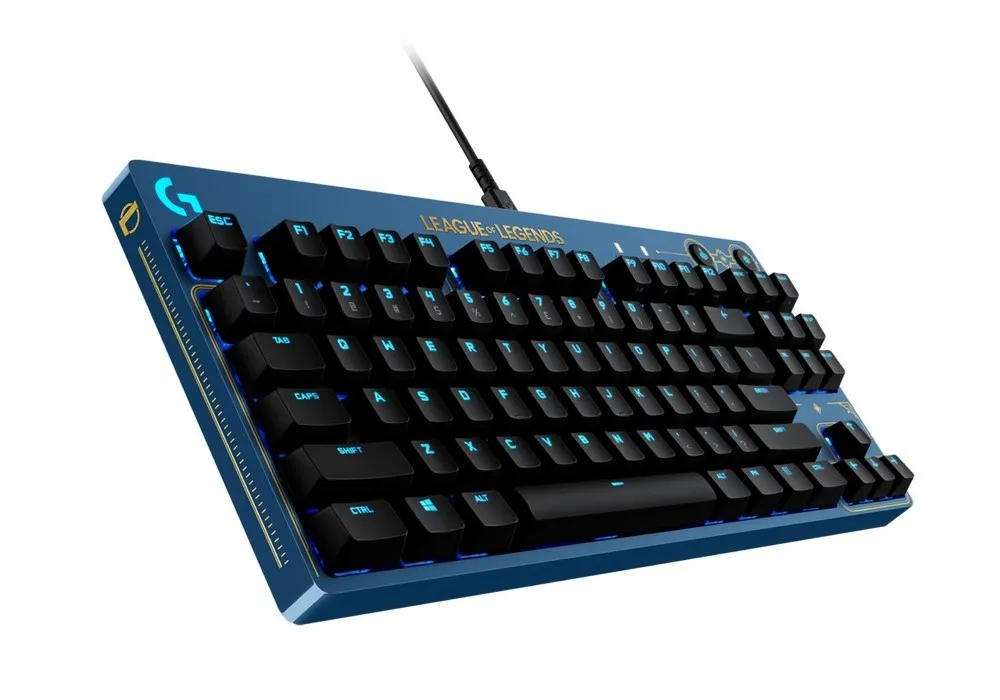Клавиатура Logitech G Pro LOL, Проводное, Синий